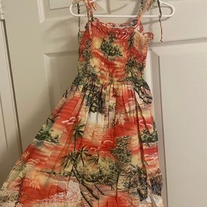 Girls Hawaiian print dress